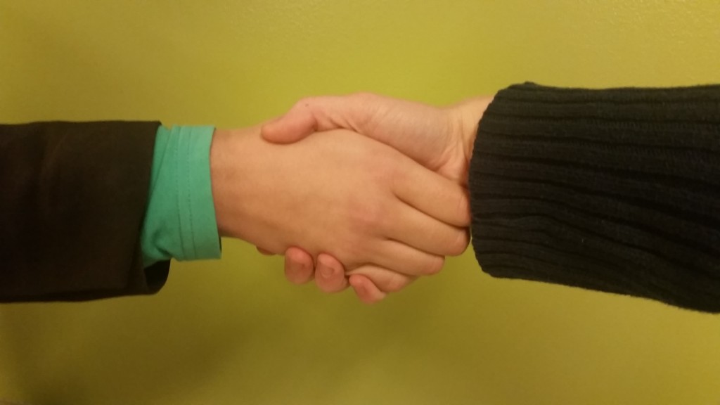 Verkostoituminen lähtee kättelystä